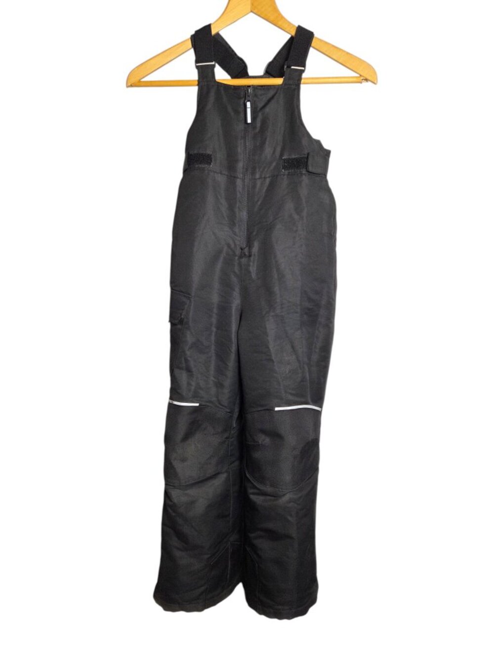 SwissTech Kids Boys Small 6-7 Black Insulated Snow Bibs Winter Ski Overalls Gear